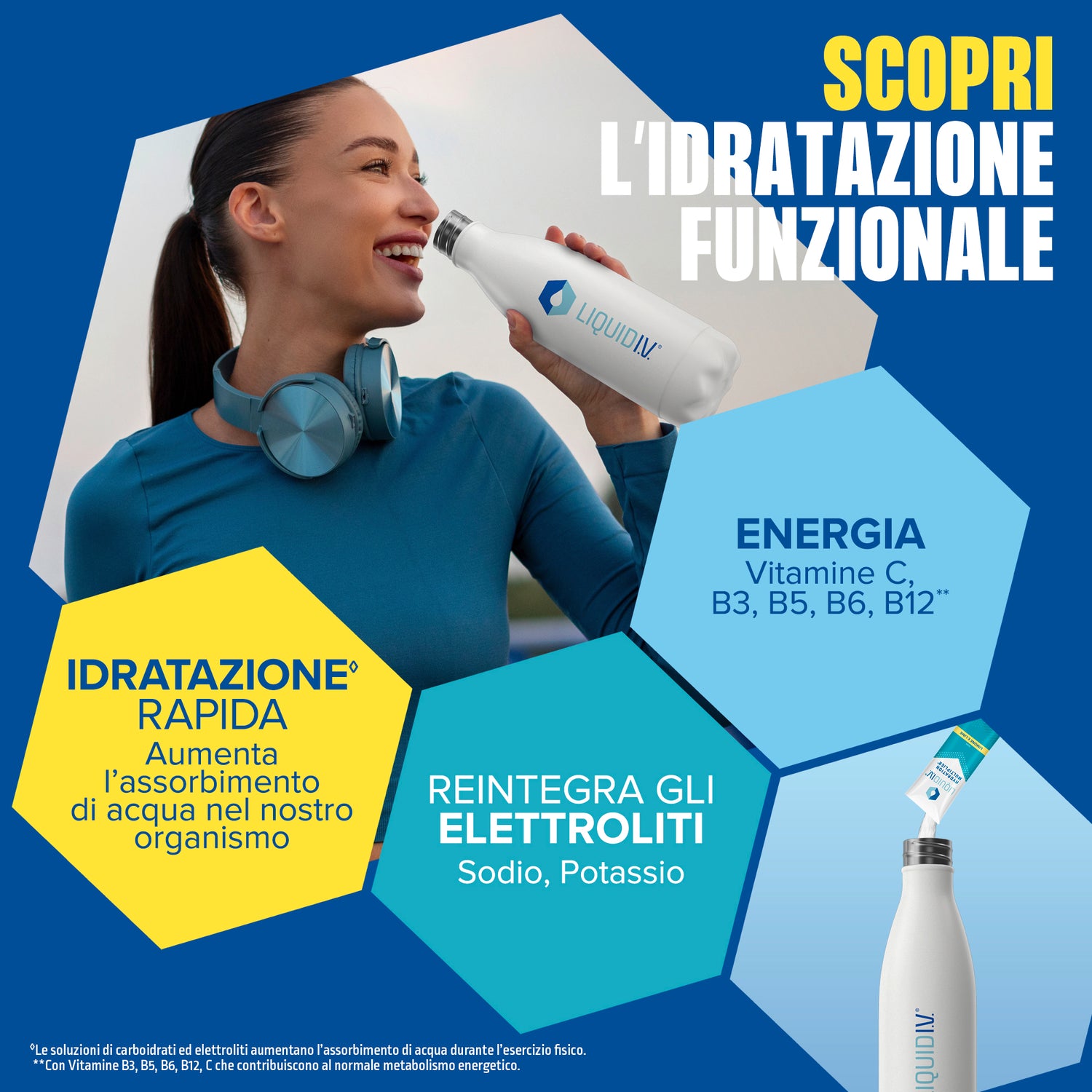 x4 Liquid I.V.® Hydration Multiplier® Lemon Lime e Passion Fruit