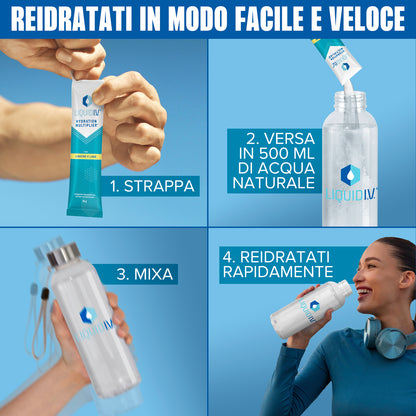x4 Liquid I.V.® Hydration Multiplier® Lemon Lime e Passion Fruit