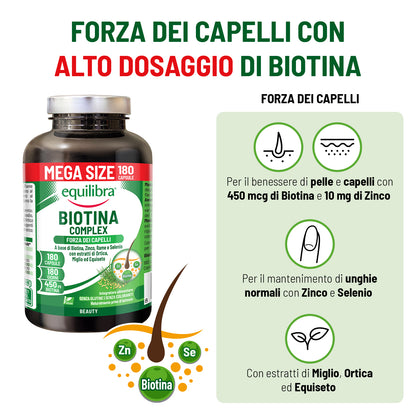 Biotina Complex Mega Size Scorta per 6 mesi