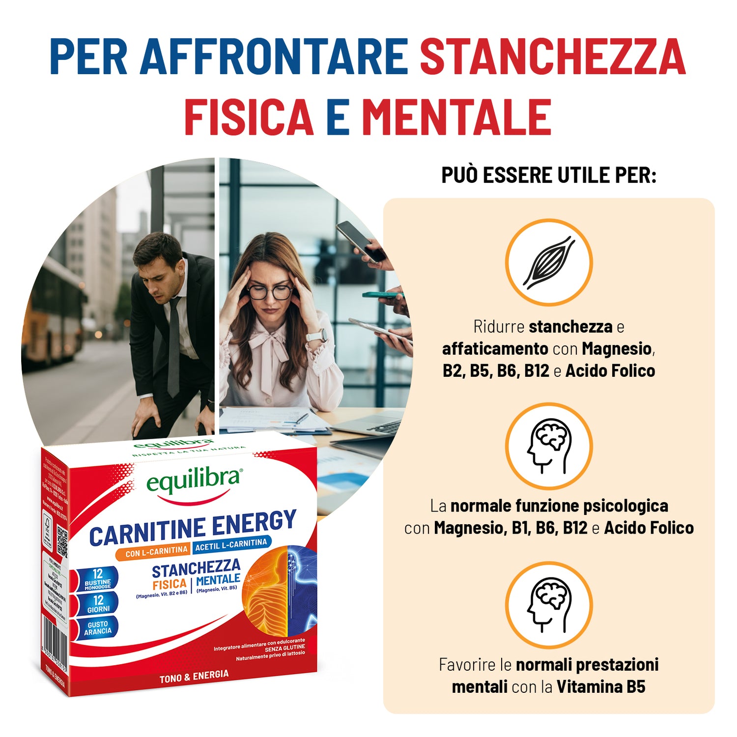 integratori l carnitina Carnitine Energy per stanchezza fisica e mentale – Equilibra Store