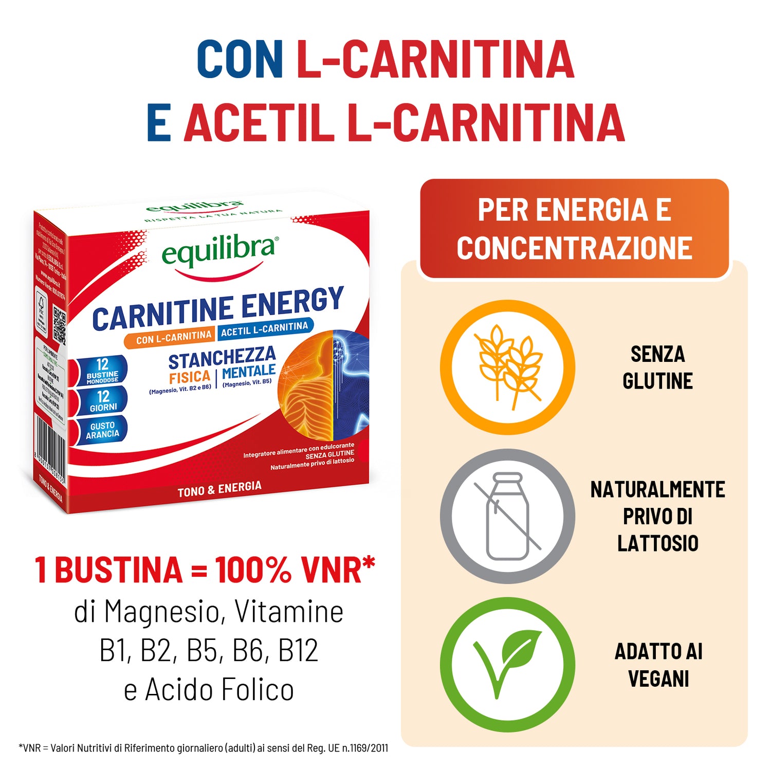 Carnitine Energy per stanchezza fisica e mentale