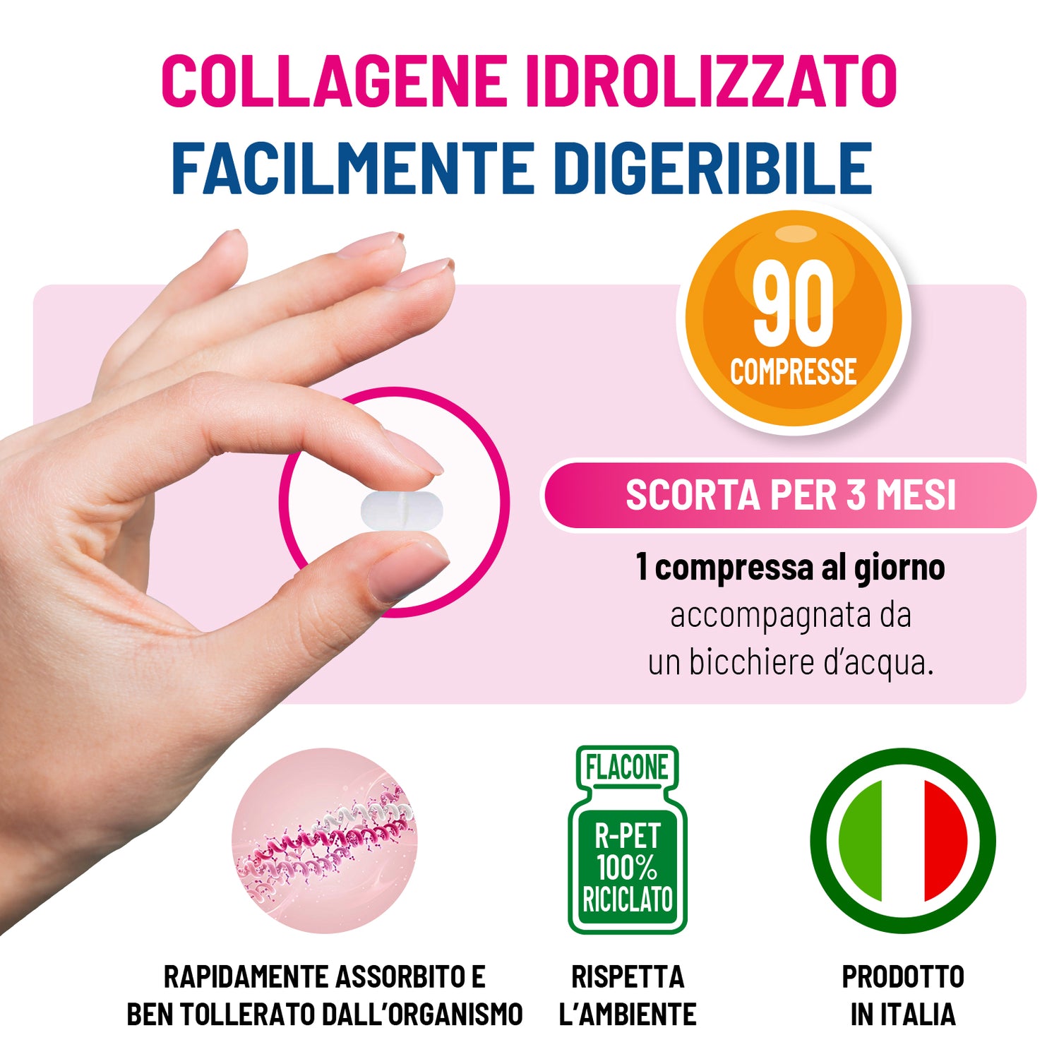 Collagene Q10 e Acido Ialuronico per la pelle e la bellezza