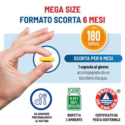 OMEGA 3 Mega Size Scorta 6 mesi