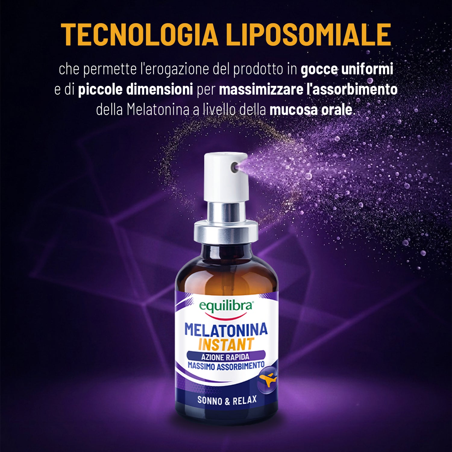 Melatonina spray per dormire con azione rapida
