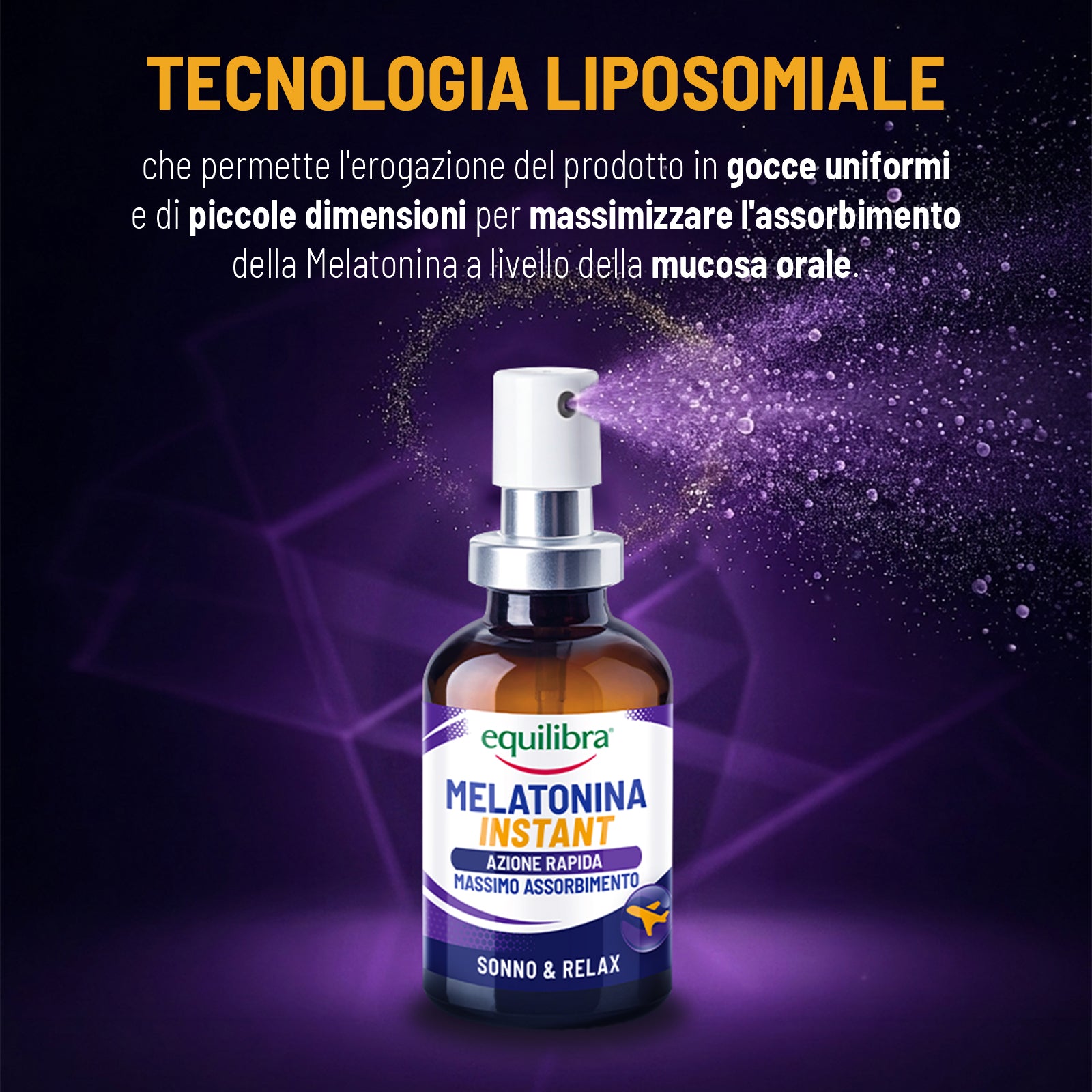 Melatonina spray per dormire con azione rapida