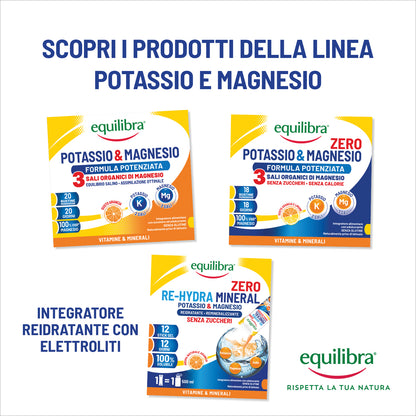 Potassio e Magnesio 3 Formula Potenziata per il reintegro dei sali minerali