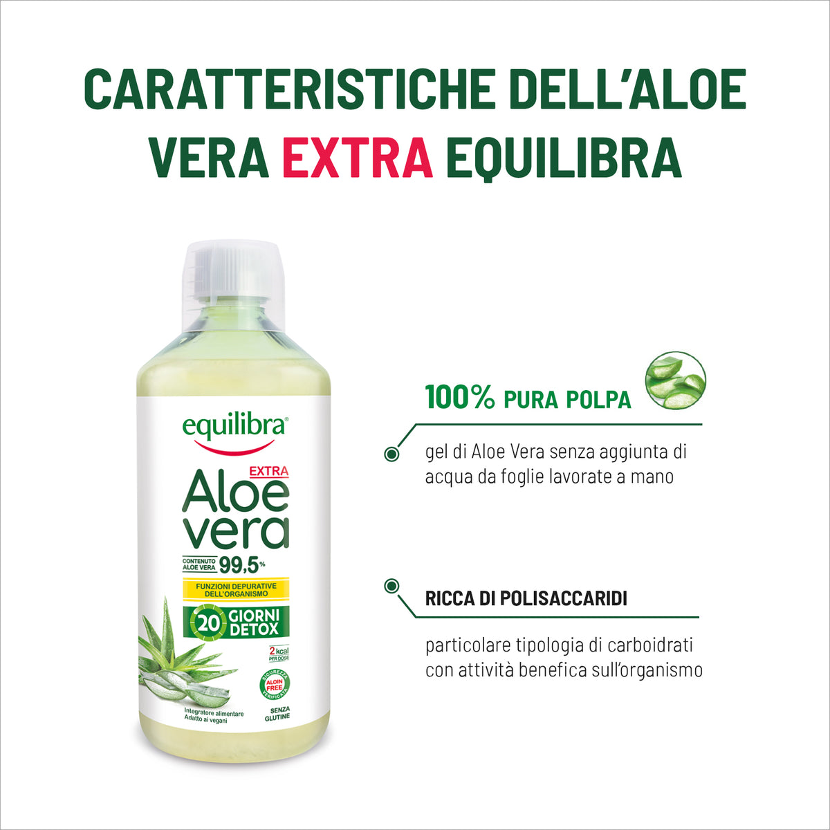 Aloe Vera Extra 99,5% 20 Giorni Detox