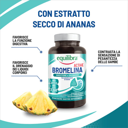 Bromelina Active per la digestione e il drenaggio