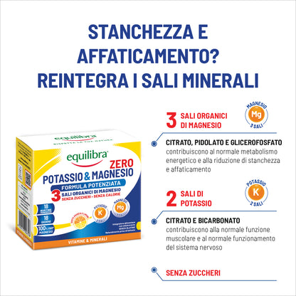 Bundle x3 Potassio e Magnesio Zero 3 Formula Potenziata per il reintegro dei sali minerali