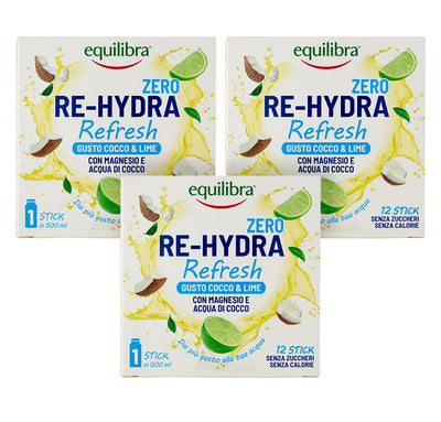 Bundle x3 Re-Hydra Refresh con Magnesio - Gusto Cocco & Lime
