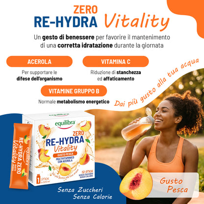 Re-Hydra Vitality Zero con Acerola - Gusto Pesca