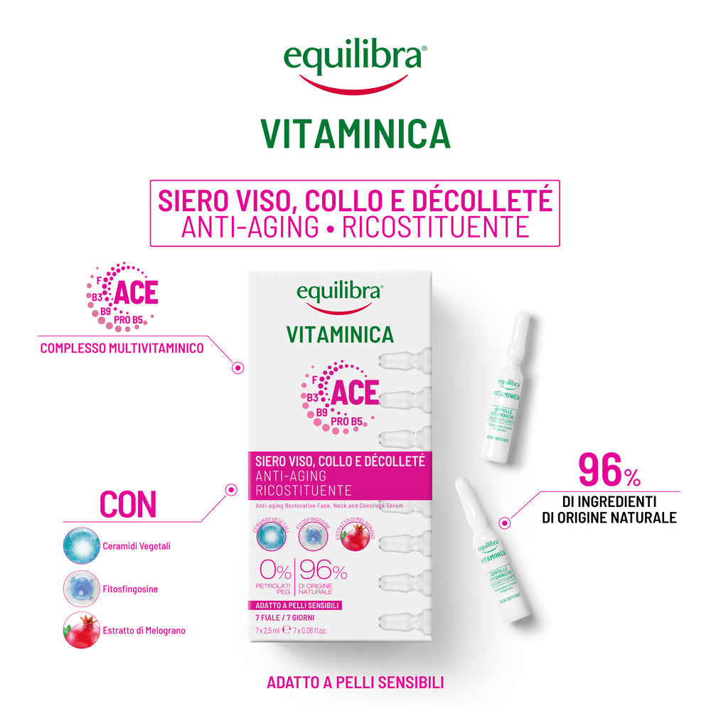 Siero Viso Collo e Décolleté Anti-aging Vitaminica