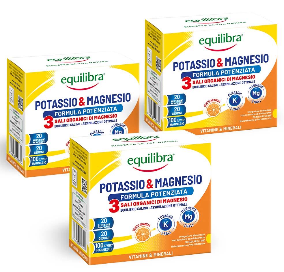 Bundle x3 Potassio e Magnesio 3 Formula Potenziata per il reintegro dei sali minerali
